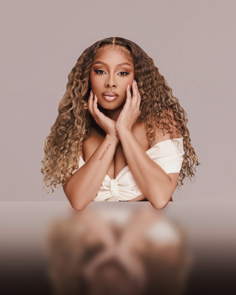 Latto Inspired Curly Unit – 24” Deep Wave Wig