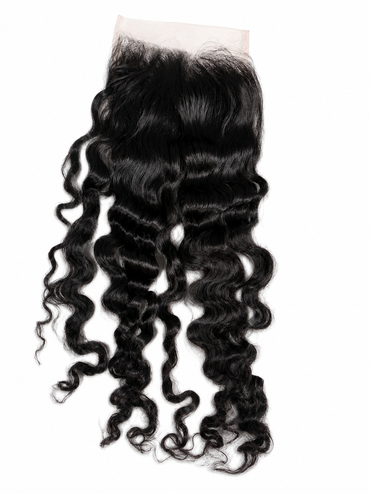 Raw Caicos curly 6x6 closure