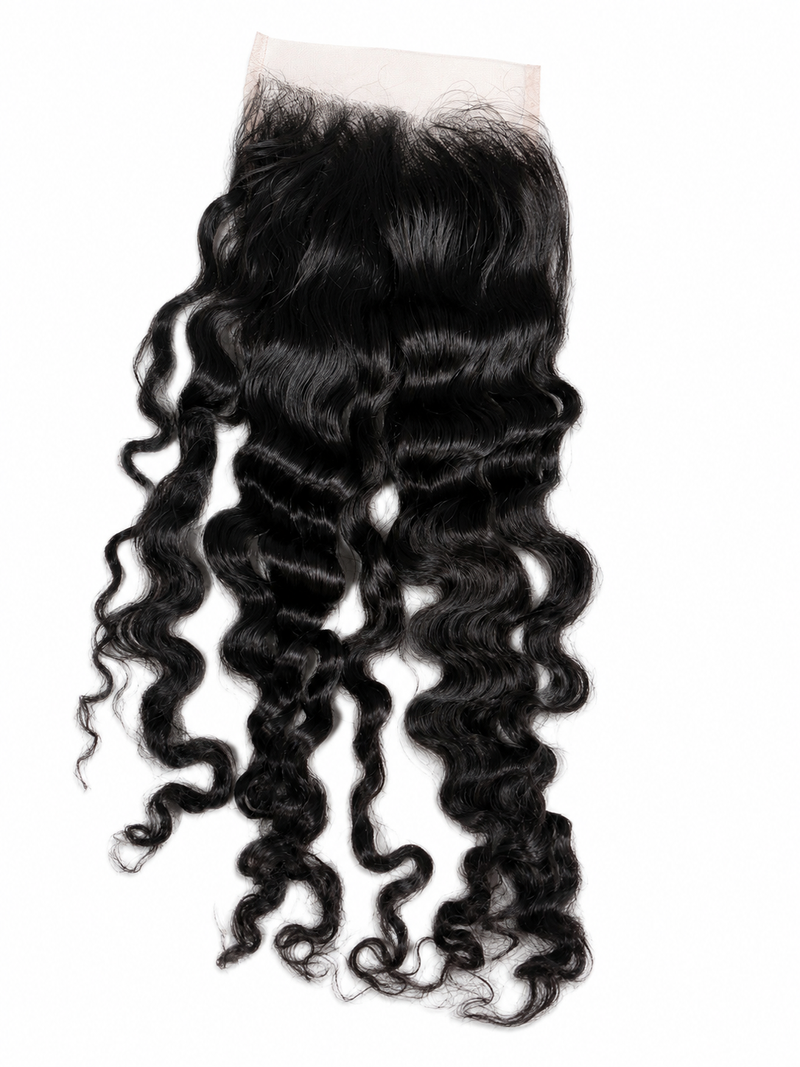 Raw Caicos curly 6x6 closure